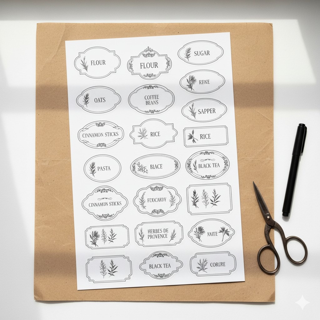 Stickers & labels (for jars, gifts)